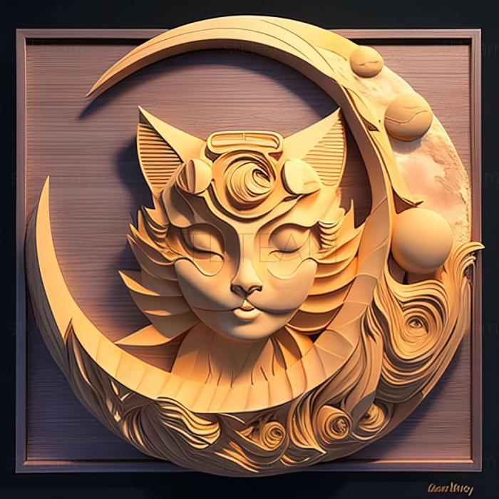 3D model st Cat Moon from Sailor Moon (STL)